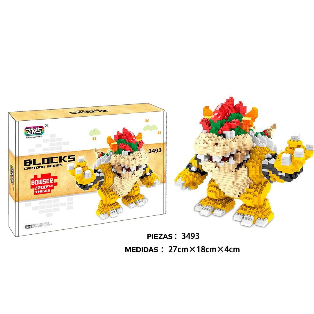 BLOQUES ESTILO LEGO BOWSER