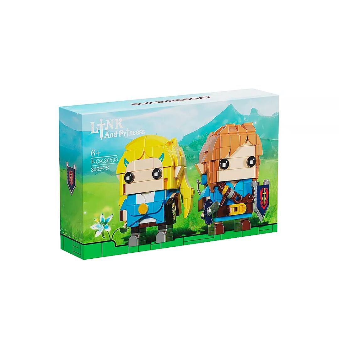 BLOQUES ESTILO LEGO LINK AND ZELDA