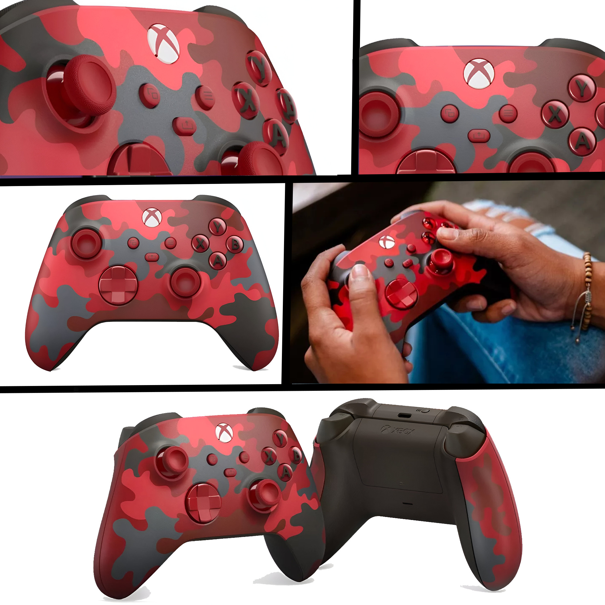 CONTROL XBOX SERIES X/S DAYSTRIKE CAMO ROJO 