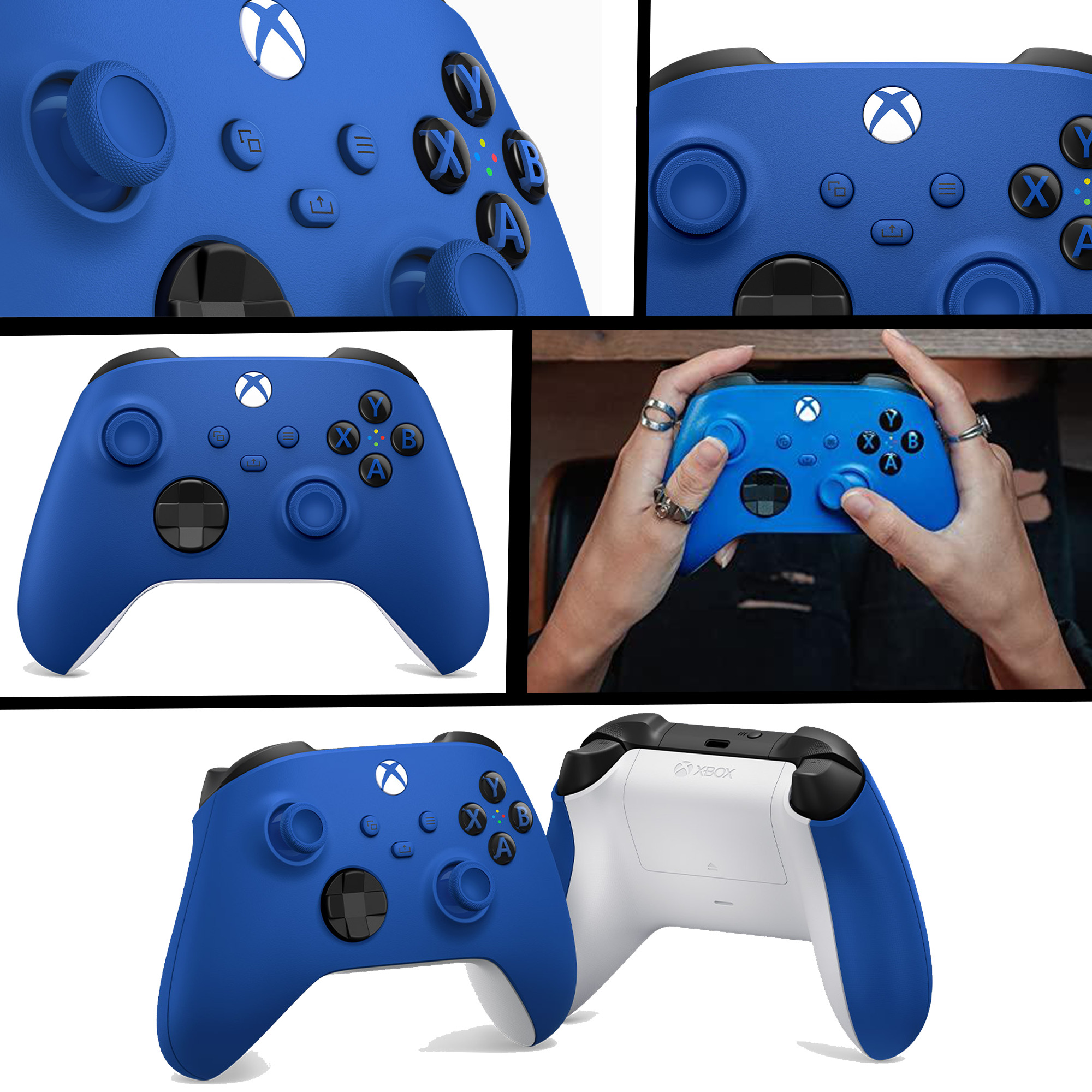 CONTROL XBOX SHOCK BLUE