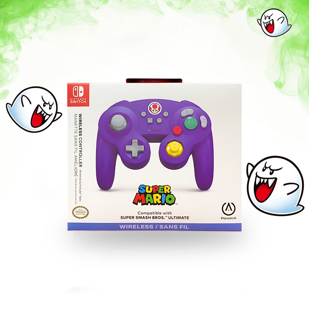 CONTROL GAMECUBE TOAD MORADO 