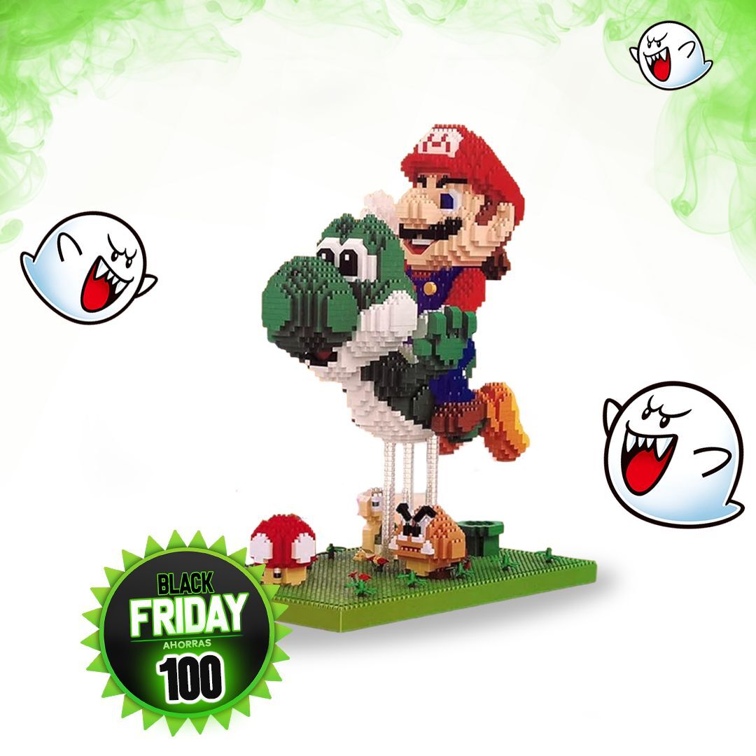 BLOQUES ESTILO LEGO MARIO Y YOSHI