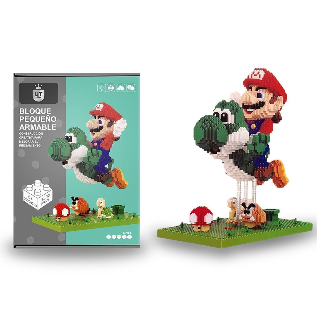 BLOQUES ESTILO LEGO MARIO Y YOSHI