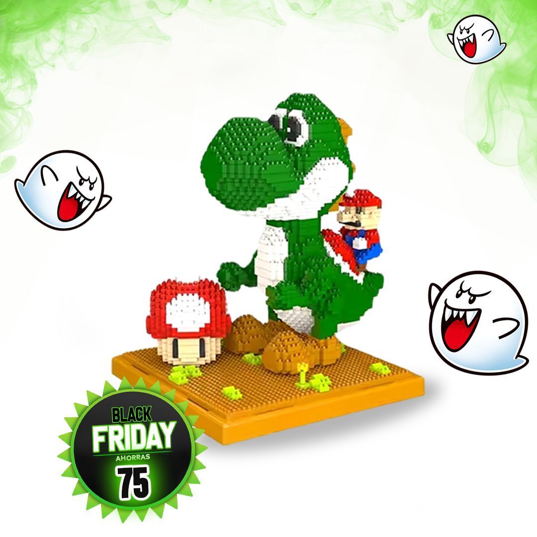 BLOQUES ESTILO LEGO YOSHI Y MARIO