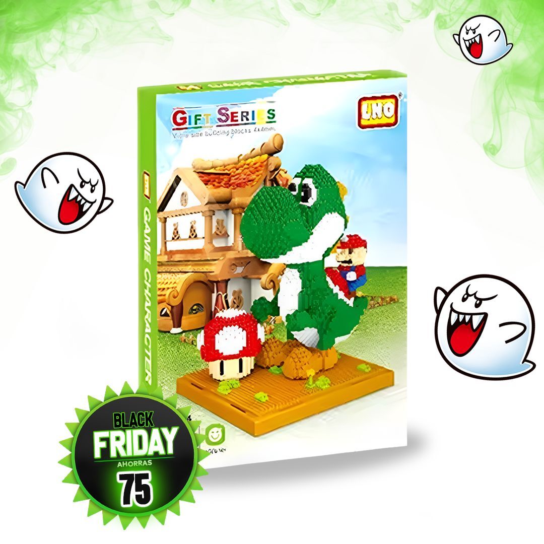 BLOQUES ESTILO LEGO YOSHI Y MARIO