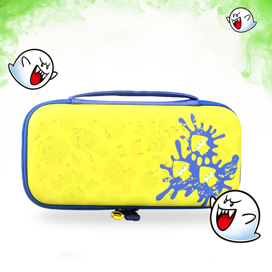 ESTUCHE PARA SWITCH DISEÑO SPLATOON VERDE AZUL