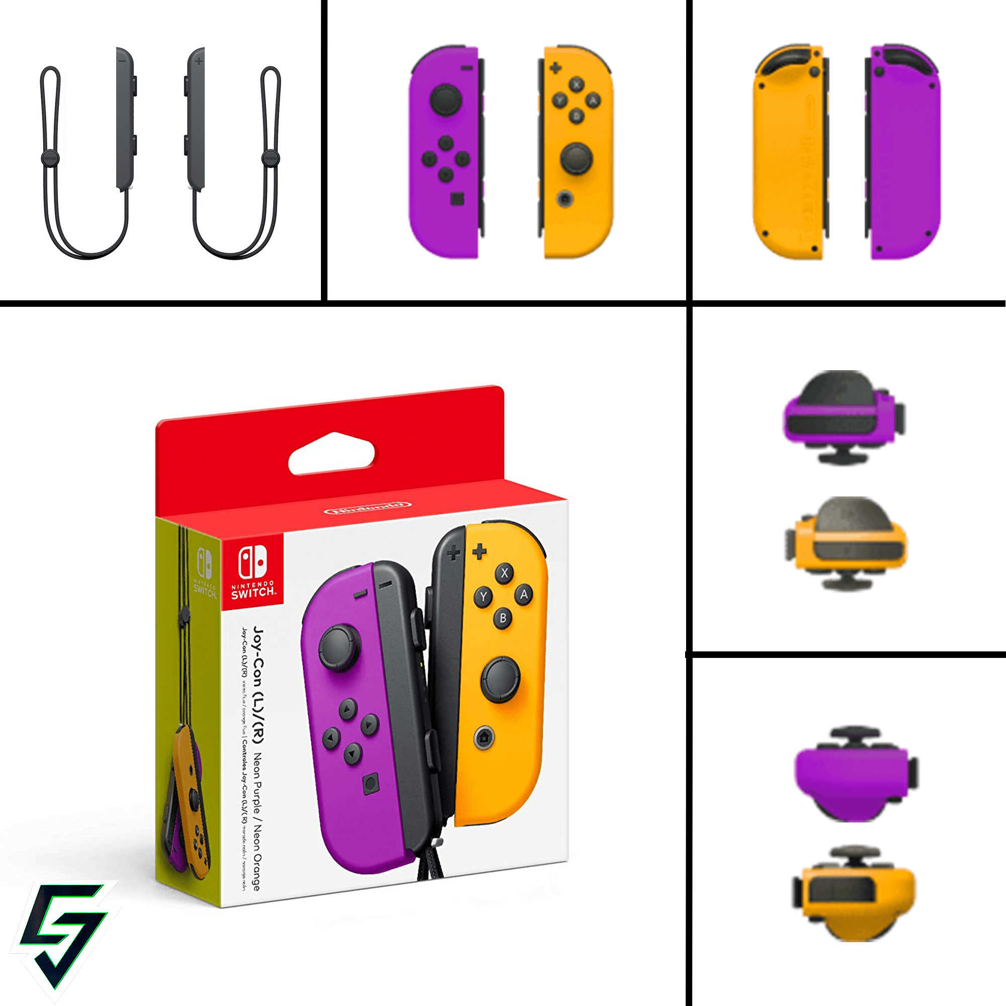 JOY-CON PURPLE AND ORANGE